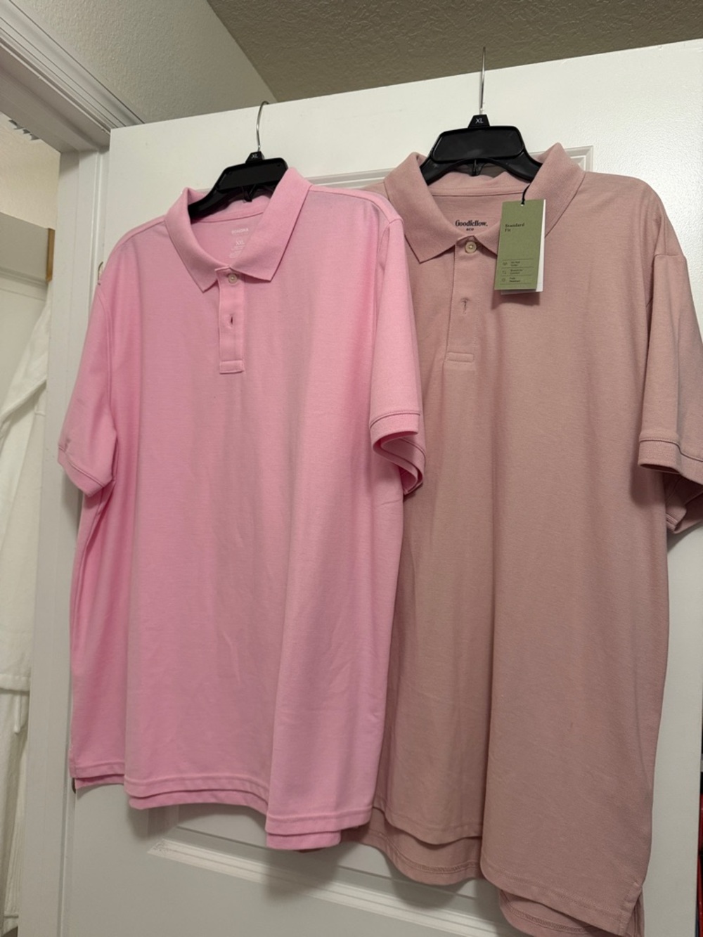 Sonoma Men's Pink and Dusty Rose Polo Shirts, 👕 one is NWT!
